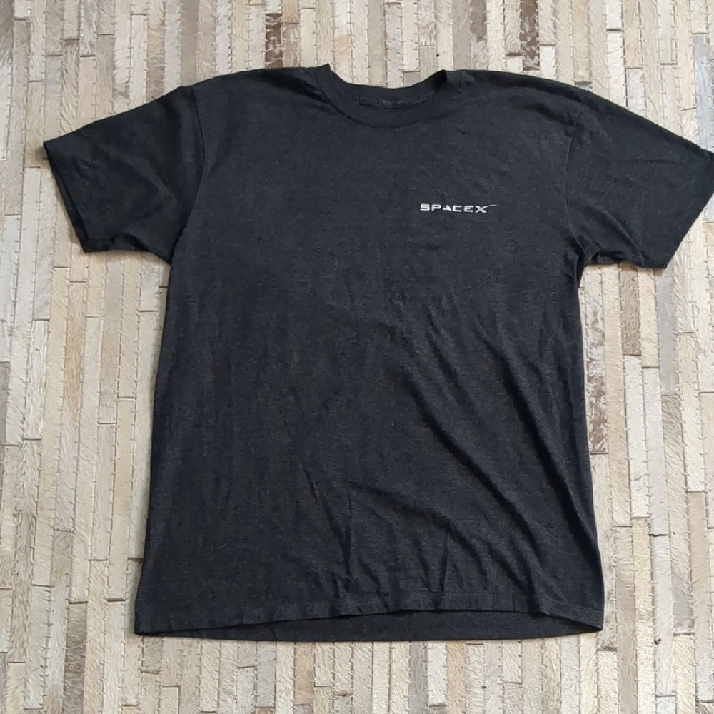 SpaceX Falcon Heavy Dark‎ Gray Short-Sleeve T-Shirt Size L